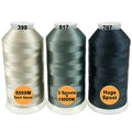New brothread Huge Spools Embroidery Machine Thread -Different Grays - color: 3xDIFFERENT GRAYS