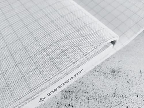 Aida Easy Count Cotton Embroidery Cloth White (22"x19" - 14 Mesh) - color: 22"x19" - 14 Mesh