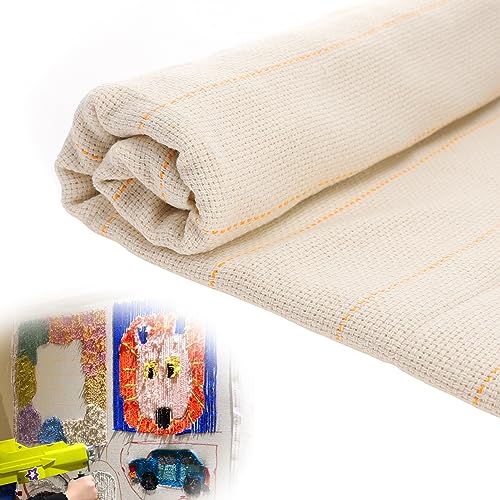 40×40in Durable Yet Forgiving Overlocking Tufting Cloth with Marked Lines - size: 40 × 40 inch