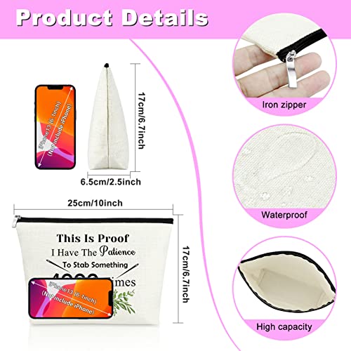 Mxrymvu Cross Stitch Project Gifts Makeup Bag Sewing Gift Cosmetic Bag for Mom Grandma Aunt Sister Daughter Quilter Cross Stitch Supplies Birthday Christmas Thanksgiving Unique Present Travel Pouch