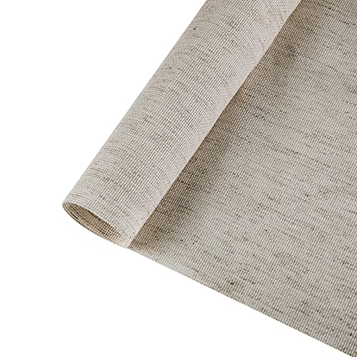 Aida Cloth Big Size 18 Count, Light Oatmeal Cross Stitch Fabric, 59 inch by 36 inch (59 inch by 1 Yard) - color: Light Oatmeal, size: 59" x 36"