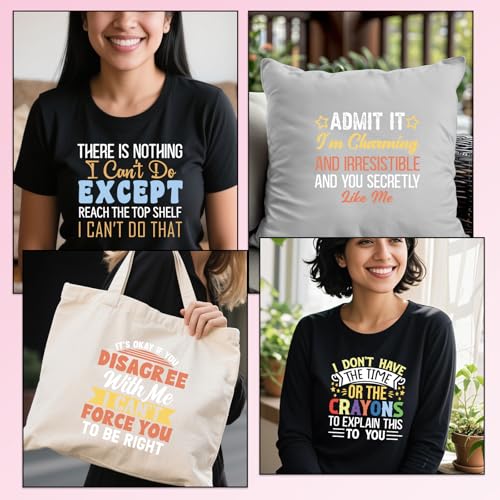 20Pcs Funny Sarcastic DTF Transfers Ready to Press Iron on Design - color: Funny Sarcastic