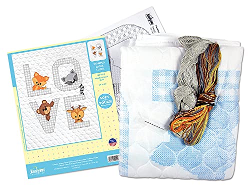 Janlynn Kit Baby 34x43 Woodland Love, 12.5 x 9.25 x 2.25, Assorted, By the yard