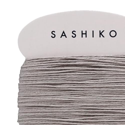 DARUMA Sashiko Thread Card Rolls Set of 3 (32.8 Yards x3) - Sewing & Embroidery, Includes Instruction Manual and Gift Packaging (Thick, White Grey) - color: White grey, style: Thick