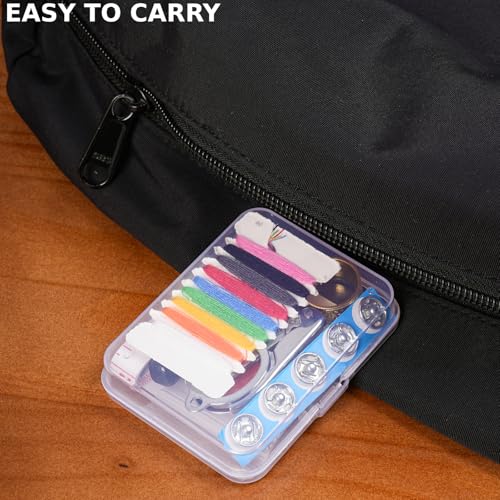 Travel Sewing Kit, Mini Sewing Kit Travel Size with Threads Needles Buttons