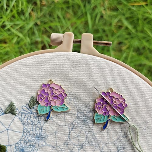 HENYANMHXH Needle Minder Magnetic Needle Keeper for Cross Stitch - color: Flowers