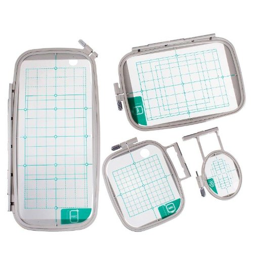 Set of 4 Hoops for Brother Embroidery Machine PE770 780D PE700 PE800 PE900 SE2000 SE1900