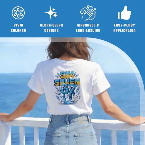 30 Pcs Colorful Funny DTF Transfers Ready to Press - style: 67