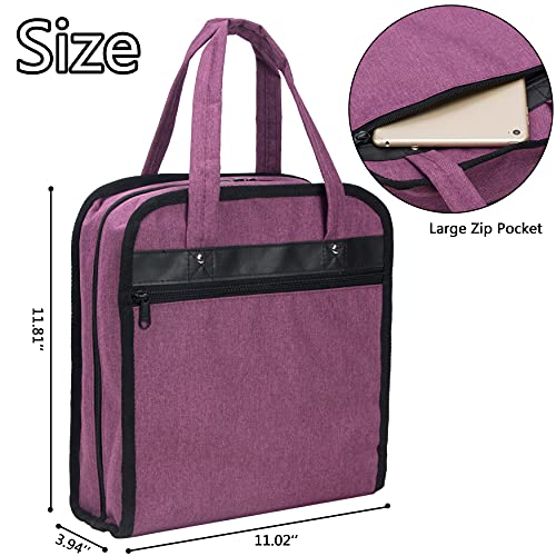 PACMAXI Sewing Accessories Storage Bag, Knitting, Craft Tools - color: purple