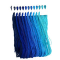 1 Pieces Cross StitchEmbroidery Floss,100% Eco-Cotton Cotton Premium Skeins, Ideal for Arts & Crafts (Blue Series 67893) - color: Blue Series 67893
