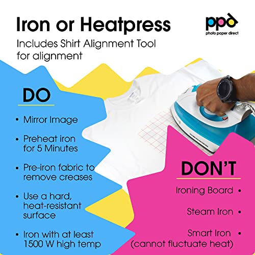 PPD 10 Sheets 11x17" Iron-on Heat Transfer Paper Light Fabrics Inkjet - size: 11 x 17, style: Light (10 Sheets)