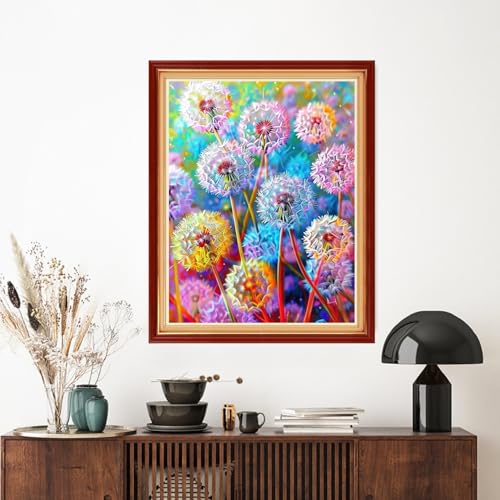 Artvxeay Stamped Cross Stitch Kits | Embroidery Kits for Beginners Craft Kit Needlepoint for Adults Supplies DIY 11CT- (Colorful Dandelion 16x20 inch) - color: Colorful Dandelion 16x20 inch