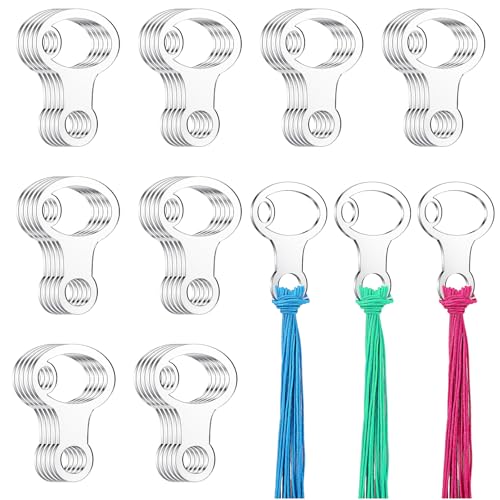 40PCS Acrylic Embroidery Floss Drop, Key Acrylic Bobbins, Floss Drops Cross Stitch, Clear Embroidery Thread Organizers, Cross Stitch Tread Bobbins for DIY Craft Sewing Thread Storage