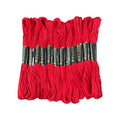 12 Skeins Embroidery Floss Red Color, Friendship Bracelet String Cross Stitch Embroidery Thread Floss Bracelet Making Yarn, Craft Floss（Red） - color: Red