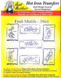 Aunt Martha's Hot Iron Embroidery Transer 3964 Fruit Motifs