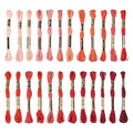 FASHEWELRY 210 Yards Handmade Polyester Embroidery Floss Red Crewel Cross Stitch Threads 1mm 6-Ply Embroidery Thread Bulk for Beginners Adult DIY Sewing Knitting Supplies - color: Red, size: 1mm