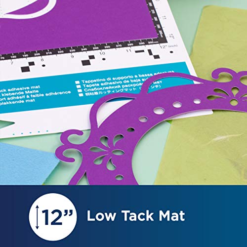 Brother ScanNCut DX Mat CADXMATLOW12, 12" x 12" Low Tack Adhesive for Thin and Delicate Materials, Replacement Accessory - style: 12" x 12" Low Tack