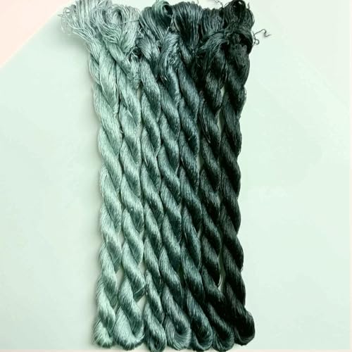 100% Mulberry Silk Embroidery Thread 7 Colors 110m Each (47) - color: 47