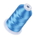 Simthread Embroidery Machine Thread 5000M 40WT Polyester, Medium Blue S066 - color: MediumBlueS066