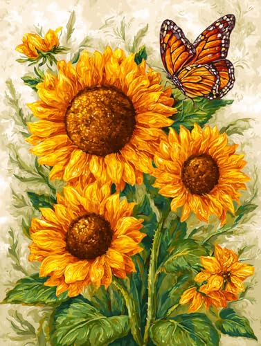 Moohue 14ct Counted Stamped Cross Stitch Kits for Adults Flowers Printed Cross Stitch Patterns Art Crafts Cross Stitch Supplies (Flowers 12) - color: Flowers 12