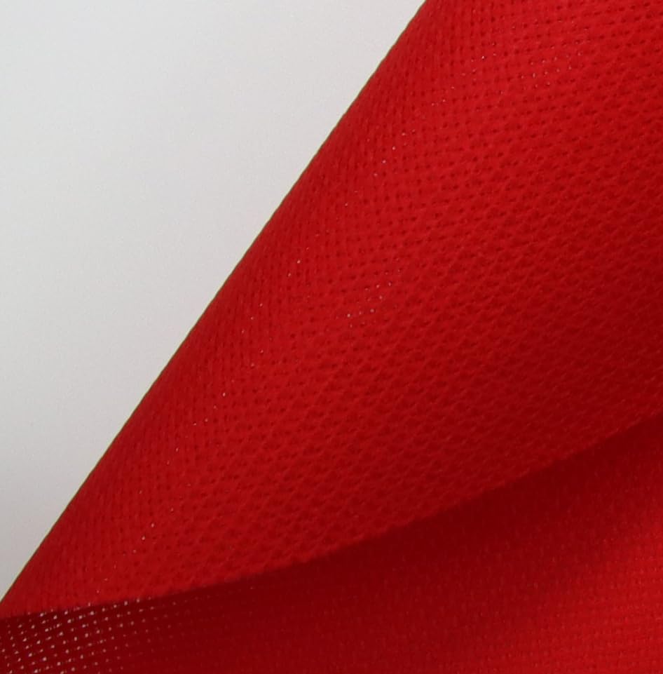 KCS 16 Count Cotton Cross Stitch Aida Cloth Fabric (12" x 59",Red) - color: Red, size: 12" x 59"