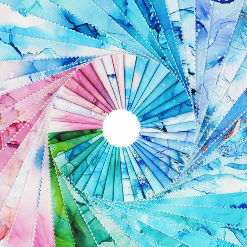 Craftido-20 Options-100% Cotton Jelly Roll Fabric Precut Strips for Quilting, Crafting, and Sewing, 40 Strips 2.5" x 44" Assorted Bundles for Rug, Quilt Project, DIY Craft and Home Decor-Rainbow Inks - color: Rainbow Inks