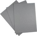 KCS 3 pc of 12" x 18"(30cmx45cm) Counted Cotton Aida Cloth Cross Stitch Fabric (Medium Grey,14CT) - color: Medium Grey, size: 14CT