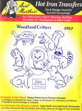 Woodland Critters Aunt Martha's Hot Iron Cross Stitch Embroidery Transfer
