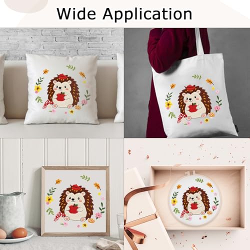 Louise Maelys Hedgehog Embroidery Kit, Cross Stitch Kit for Beginner - color: Hedgehog