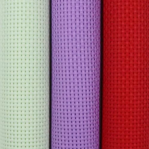 KCS 3 pc of 15" x 18"(38cmx45cm) 11 Count Cross Stitch Cotton Aida Cloth Needlework Rolled Fabric Box,11CT,Light Green+Lavender+Red - color: Light Green+lavender+red, size: 11CT