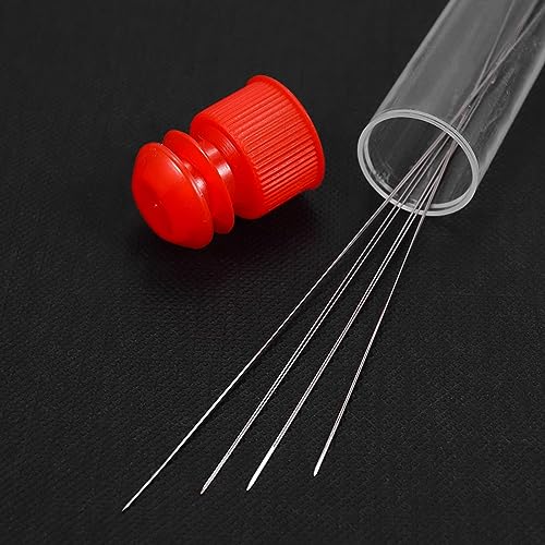 BlingKingdom 5 PCS Big Eye Needles for Beading, Collapsible Beading Needles