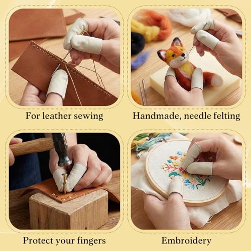 5 Pairs Finger Protectors for Sewing Crochet Finger Guard