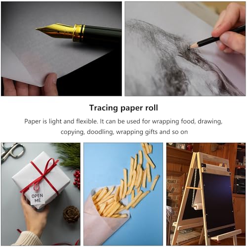 Tracing Paper Roll 36 Inches x 30 Yards, Large Trace Paper White Pattern Paper Tracing Paper for Drawing, Sewing, Sketch - size: 36 Inch Wide