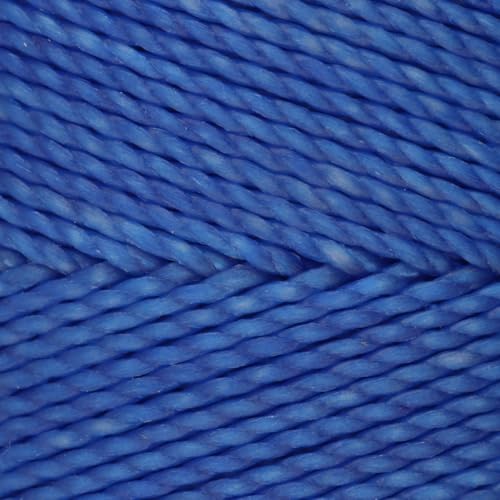 The Beadsmith Knot It Waxed Polyester Cord – Blue Color – 0.7mm Diameter – Light Wax, 144 Meters (472 Feet) Per Spool – Make Jewelry, Macrame, Friendship Bracelets and DIY Crafts - color: Blue