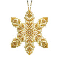 Pearl Snowflake Beaded Counted Cross Stitch Ornament Kit Mill Hill 2020 Beaded Holiday MH212016