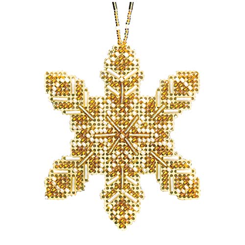 Pearl Snowflake Beaded Counted Cross Stitch Ornament Kit Mill Hill 2020 Beaded Holiday MH212016