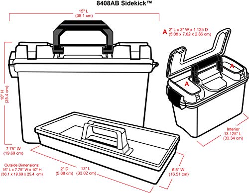 ArtBin Sidekick Carrying Case with Handle, Translucent - size: Standard