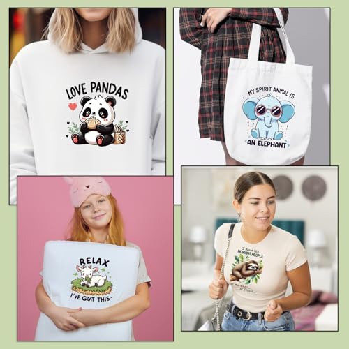 20 Pcs Funny Animal DTF Transfers Ready to Press Iron on Patches - color: Funny Animals