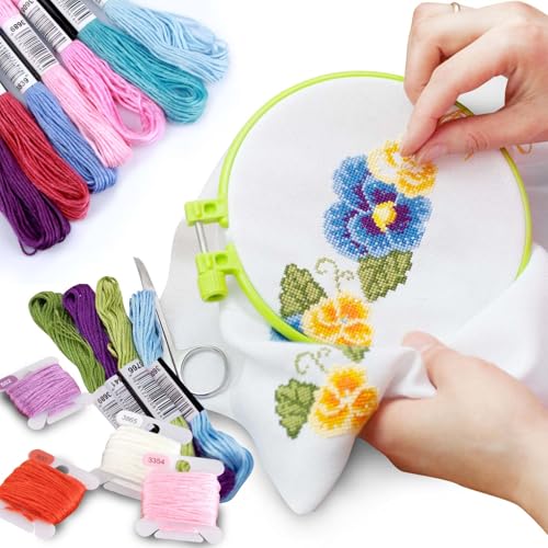 447 Colors Embroidery Floss Kit, Rainbow Thread for Cross Stitch, Hand Embroidery, Friendship Bracelet String, DIY Arts & Crafts Supplies