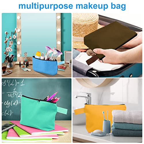 Saintrygo 30 Pcs Canvas Makeup Bags Bulk,8.7 X 5 X 1.8 Inch,Classic - color: Classic, size: 8.7 x 5 x 1.8 Inch