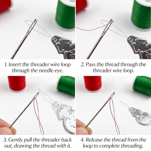 Sewing Kit for Adults,30 Colors Polyester Sewing Thread Set,Mini Spools 50 Yards,Needle and Thread Kit for Hand and Machine Sewing
