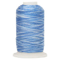 ThreadArt Multicolor Cotton Thread, 600M 40/3, Denim Blue 3343 - color: Denim Blue