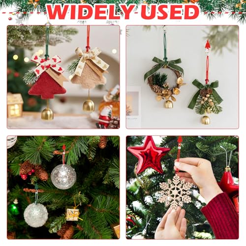 24Pcs Anchor, Christmas Ornament Hangers with Red & Green Design, Reusable Silicone Hooks for Securely Hanging Ornaments on Tree, Gift for Christmas Decorations