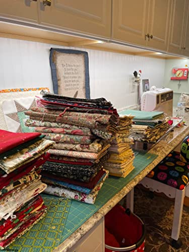 200PCS 4 x 4 inches Cotton Fabric Bundle-Solid - color: Solid, size: 4” x 4”