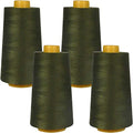 Superpunch SuperSew Thread, 4 Cones of 3000 m, Pack of 4, Avocado Peel 869 - color: Avocado Peel 869