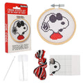 AQUARIUS Peanuts Joe Cool Small Cross Stitch Embroidery Kit for Beginners