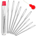 ORRDICE Large-Eye Blunt Needles, Stainless Steel Yarn Knitting Needles, Sewing Needles, Crafting Knitting Weaving Stringing Needles, Perfect for Finishing Off Crochet Projects(9 Pieces) - color: 9 PCS