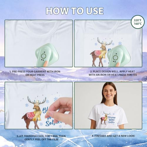 30Pcs Winter Snowman Dtf Transfers Ready to Press Iron on Transfer - color: Winter Snowman251