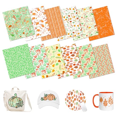 Boho Sublimation Ink Transfer Sheets 12 Sheets 12'' x 10''Green Sublimation Paper Boho Pattern Transfer Sheets for Mugs Tumblers DIY - color: green boho