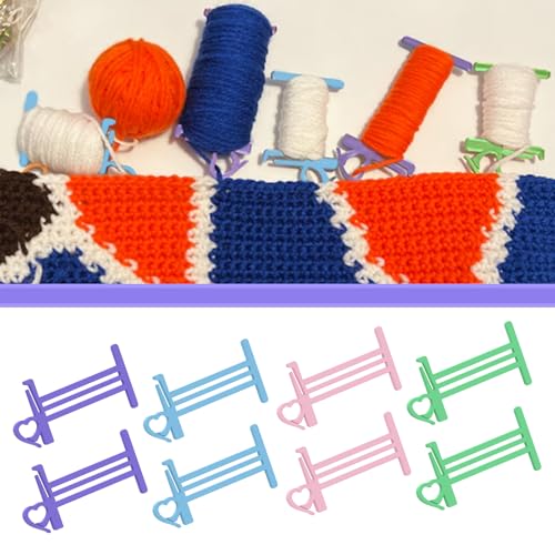 8Pcs Large Crochet Bobbins-4 Inch Thread Bobbins to Prevent Tangles